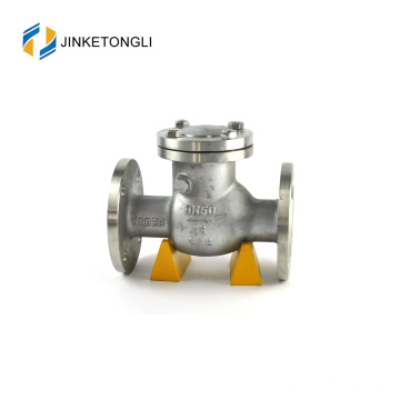 JKTLPC082 válvula de retenção mecânica com flange de aço carbono de baixa pressão